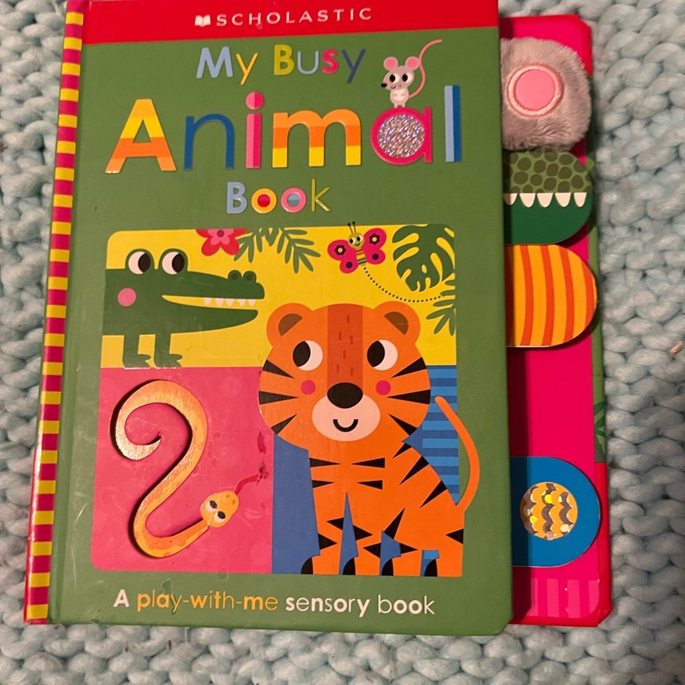 Scholastic Colorful Animal Sensory Board Book